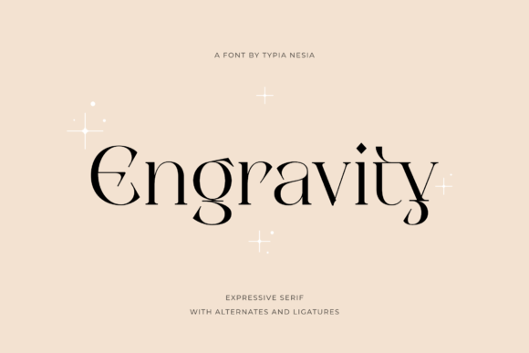 Engravity: A Delicate Serif Font for Editorial Design
