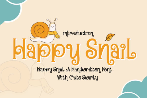 Happy Snail: A Whimsical Serif Font for Editorial Design