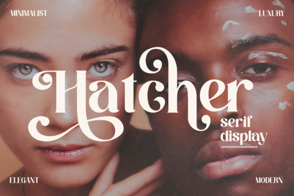 Hatcher: A Distinct Serif Typeface for Bold Branding