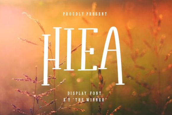 Hiea: A Premium Serif Typeface for Digital Design