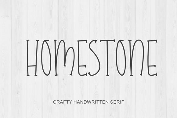 Homestone Font: A Playful Serif for Crafters