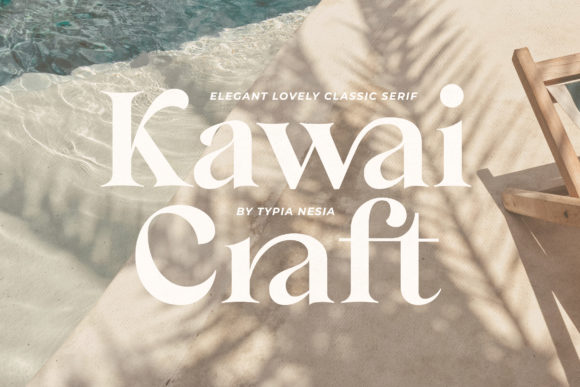 Kawai Craft: A Bold Serif Font for Editorial Design