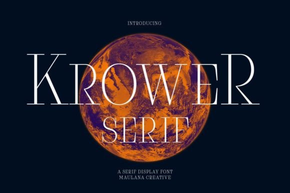 Krower: A Serif Display Font for Modern Web Design