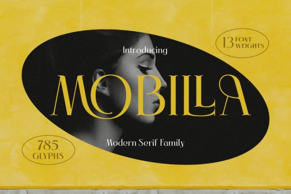 Mobilla: A Delicate Serif Font for Crafters