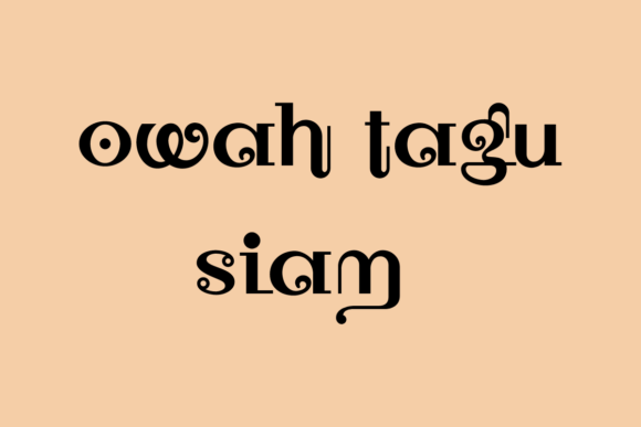 Owah Tagu Siam: A Serif Font for Bold Branding