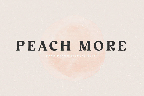 Peach More: A Bold Serif Font for Modern Branding