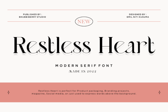 Restless Heart: A Serif Font for Bold Campaigns