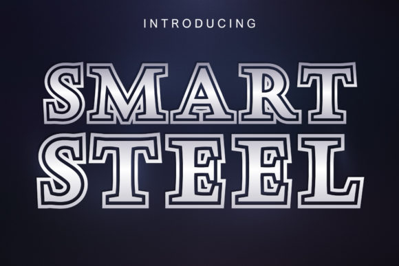 Smart Steel Serif Font for Crafters