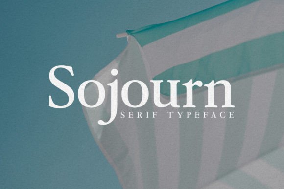 Sojourn Typeface: Retro Serif Charm for Makers