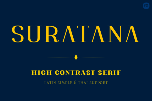Suratana: A High-Contrast Serif Font for Bold Branding