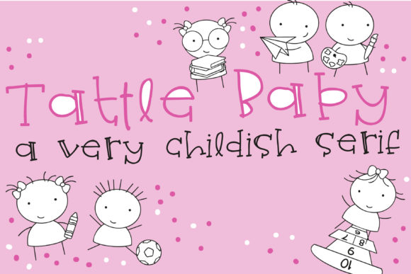 Tattle Baby: A Playful Serif Font for Makers