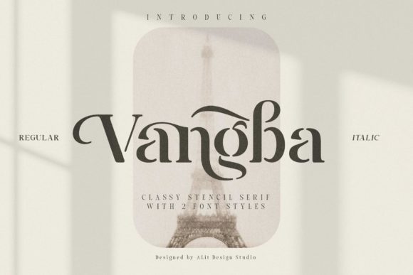 Vangba: A Serif Font for Bold Web Headlines