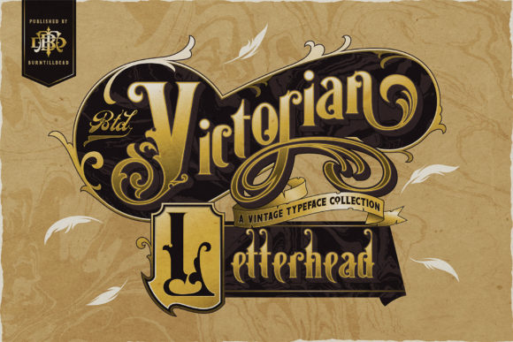 Victorian Letterhead Font for Crafters